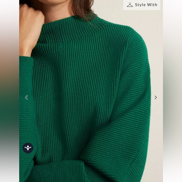 PHASE EIGHT Green Women's Ribbed Sweater - Picture 5 of 13